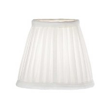 Candle Clip Lampshades Pleated White Candle Clip Lampshades Pleated White