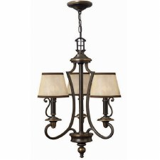 Hinkley Plymouth 3 Arm Chandelier