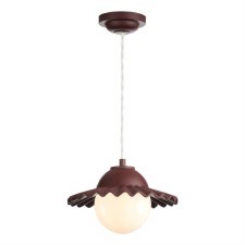 David Hunt Pop Single Pendant Light Aubergine