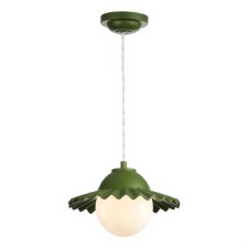 David Hunt Pop Single Pendant Light Juniper Green