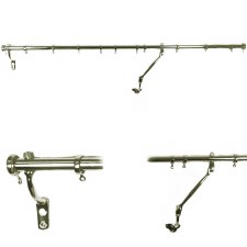 Rising Portiere Rod Polished Nickel