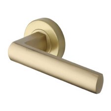 Heritage Poseidon Door Handle V6230 Satin Brass Heritage Poseidon Door Handle V6230 Satin Brass