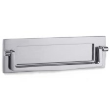 Croft Postal Knocker 10"x3" Polished Chrome