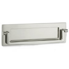 Croft Postal Knocker 10"x3" Polished Nickel