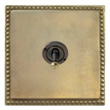 Regency Dolly Switch 1 Gang Antique Satin Brass