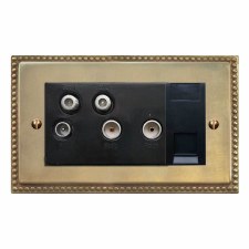 Regency Sky+ Socket Antique Satin Brass