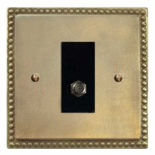 Regency Satellite Socket Antique Satin Brass