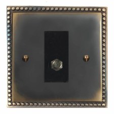 Regency Satellite Socket Dark Antique Relief