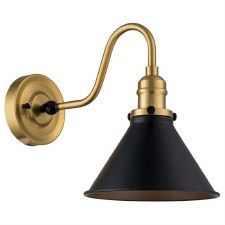Elstead Provence Wall Light Aged Brass & Matte Black Elstead Provence Wall Light Aged Brass & Matte Black