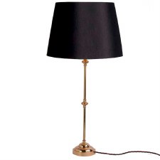 Provincial Small Table Lamp Polished Brass Unlacquered