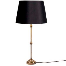 Provincial Small Table Lamp Renovated Brass