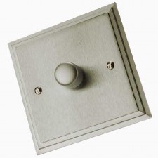 Edwardian Dimmer Switch 1 Gang Satin Nickel Edwardian Dimmer Switch 1 Gang Satin Nickel