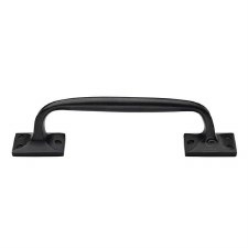 Heritage Cranked Door Handle RDB1150 254mm Rustic Dark Bronze