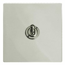 Victorian Dolly Switch 1 Gang Polished Nickel