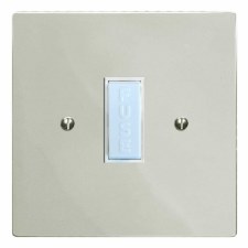 Victorian Fused Spur Connection Unit 13 Amp Polished Nickel