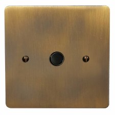 Victorian Flex Outlet Antique Brass Lacquered