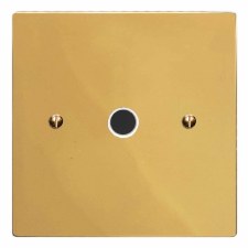 Victorian Flex Outlet Polished Brass Lacquered & White Trim