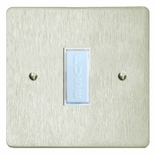 Victorian TV Socket Outlet 2 Gang Satin Nickel