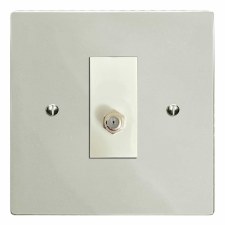 Victorian Satellite Socket Polished Nickel