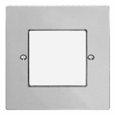 Victorian Plate for Modular Electrical Components 50x50mm Polished Chrome