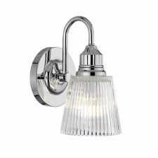 Quintiesse Addison Single Bathroom Wall Light Polished Chrome