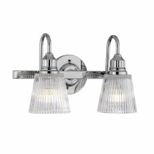 Quintiesse Addison Double Bathroom Wall Light Polished Chrome