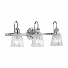 Quintiesse Addison Triple Bathroom Wall Light Polished Chrome