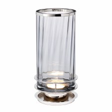 Quintiesse Arno Concealed Table Lamp Polished Nickel with Smoke Tint Glass Quintiesse Arno Concealed Table Lamp Polished Nickel with Smoke Tint Glass