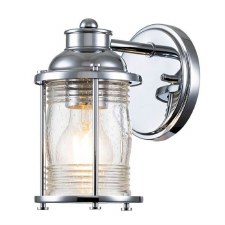 Quintiesse Ashland Bay Single Bathroom Wall Light Polished Chrome