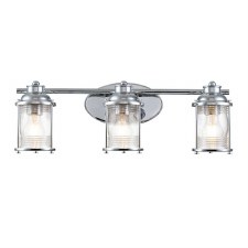 Quintiesse Ashland Bay Triple Bathroom Wall Light Polished Chrome