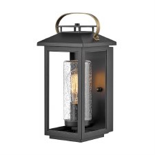 Quintiesse Atwater Small Outdoor Wall Light Black