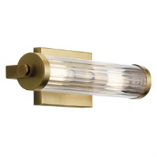 Quintiesse Azores Bathroom Wall Light Natural Brass