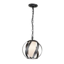 Quintiesse Blacksmith Single Outdoor Pendant Old Black