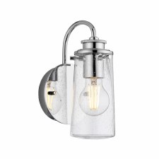 Quintiesse Braelyn Single Bathroom Wall Light Polished Chrome