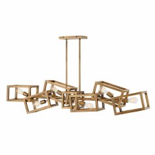 Quintiesse Ensemble 6 Light Linear Pendant Brushed Bronze Quintiesse Ensemble 6 Light Linear Pendant Brushed Bronze
