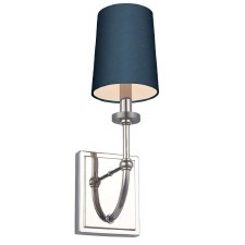 Quintiesse Felixstowe Bathroom Wall Light Polished Chrome & Breton Shade Quintiesse Felixstowe Bathroom Wall Light Polished Chrome & Breton Shade