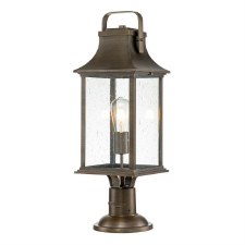 Quintiesse Grant Pedestal Lantern Burnished Bronze Quintiesse Grant Pedestal Lantern Burnished Bronze
