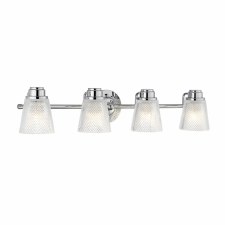 Quintiesse Hudson 4 Light Bathroom Wall Bracket Polished Chrome