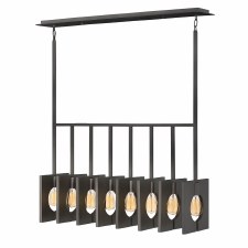 Quintiesse Ludlow 8 Light Linear Pendant Brushed Graphite Quintiesse Ludlow 8 Light Linear Pendant Brushed Graphite