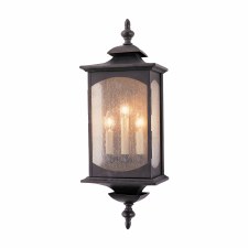 Quintiesse Market Square 3 Light Lantern Oil Rubbed Bronze