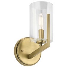 Quintiesse Nye Wall Light Natural Brass