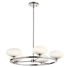 Quintiesse Pim 5 Light Bathroom Chandelier Polished Chrome