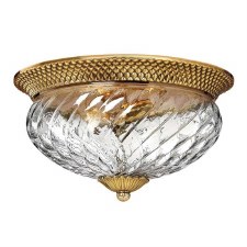 Hinkley Plantation 3 Light Flush Ceiling Light Burnished Brass Hinkley Plantation 3 Light Flush Ceiling Light Burnished Brass