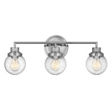 Quintiesse Poppy Bathroom Triple Wall Light Polished Chrome