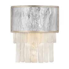 Quintiesse Reverie Wall Light Hammered Stainless Steel