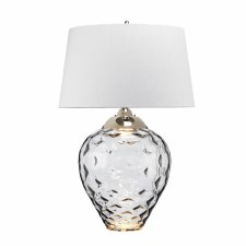 Quintiesse Samara Large Dual Light Smoked Glass wth White Shade Quintiesse Samara Large Dual Light Smoked Glass wth White Shade
