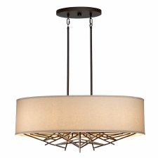 Elstead Taiko 5 Light Linear Pendant Old Bronze