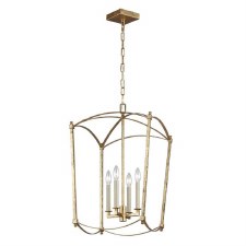 Quintiesse Thayer 4 Light Pendant Antique Gild