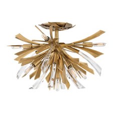 Quintiesse Vida 9 Light Chandelier Burnished Gold