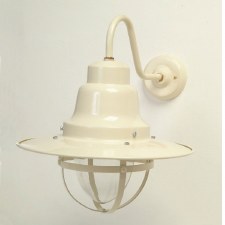 Quayside Outdoor Wall Light Lantern Cream